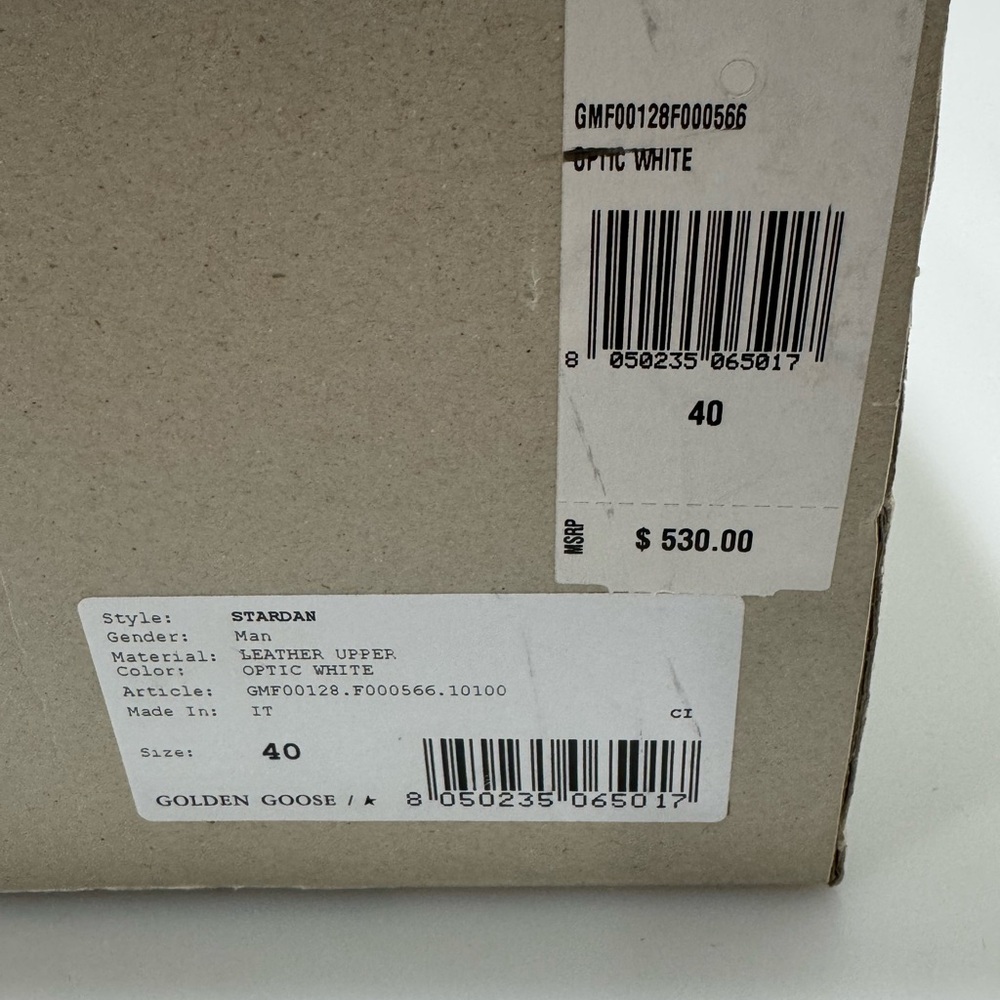 Golden Goose Stardan Sneakers White Men’s EU 40/US 7 - Picture 8 of 8